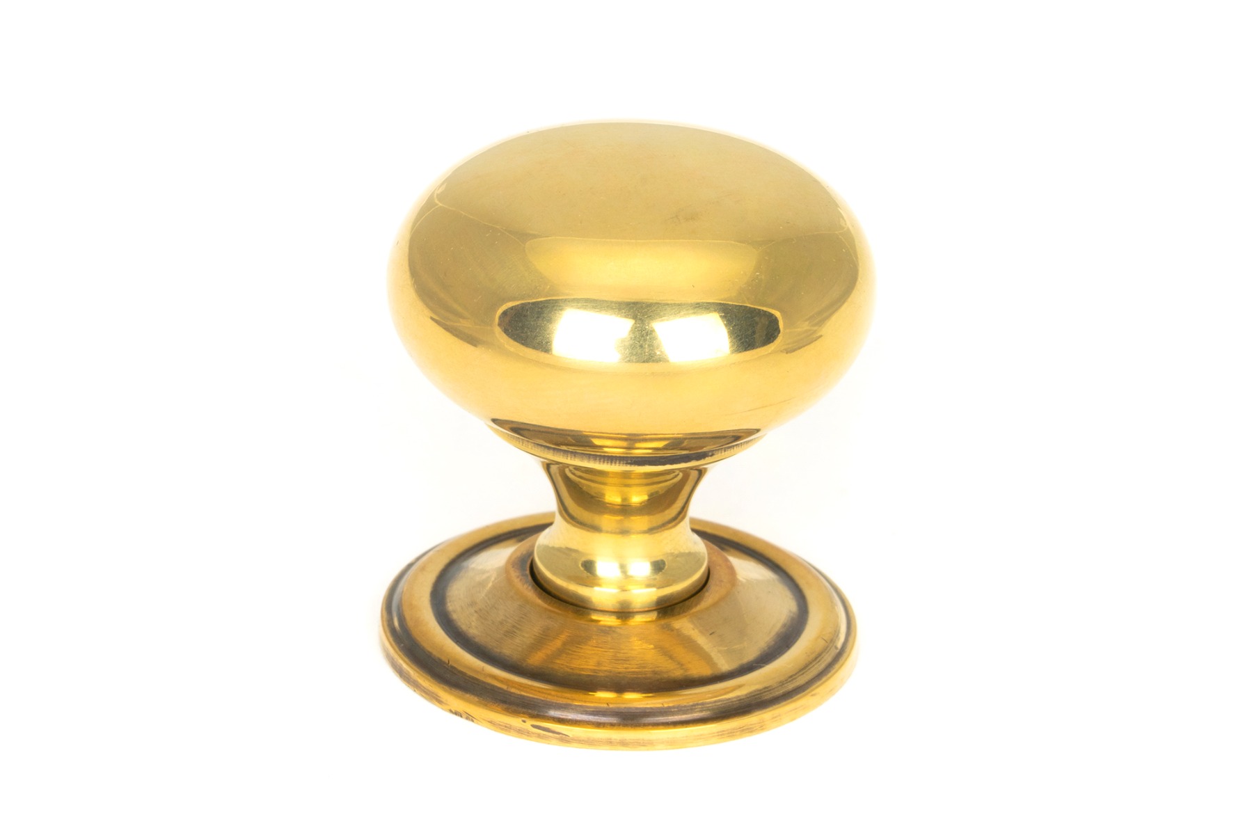 From The Anvil 46724 Aged Brass Mushroom Cabinet Knob 38mm Aged Brass