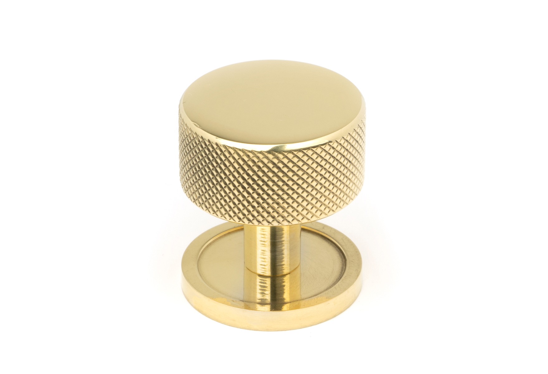 From The Anvil 46828 Polished Brass Brompton Cabinet Knob - 32mm (Plain) Polished Brass