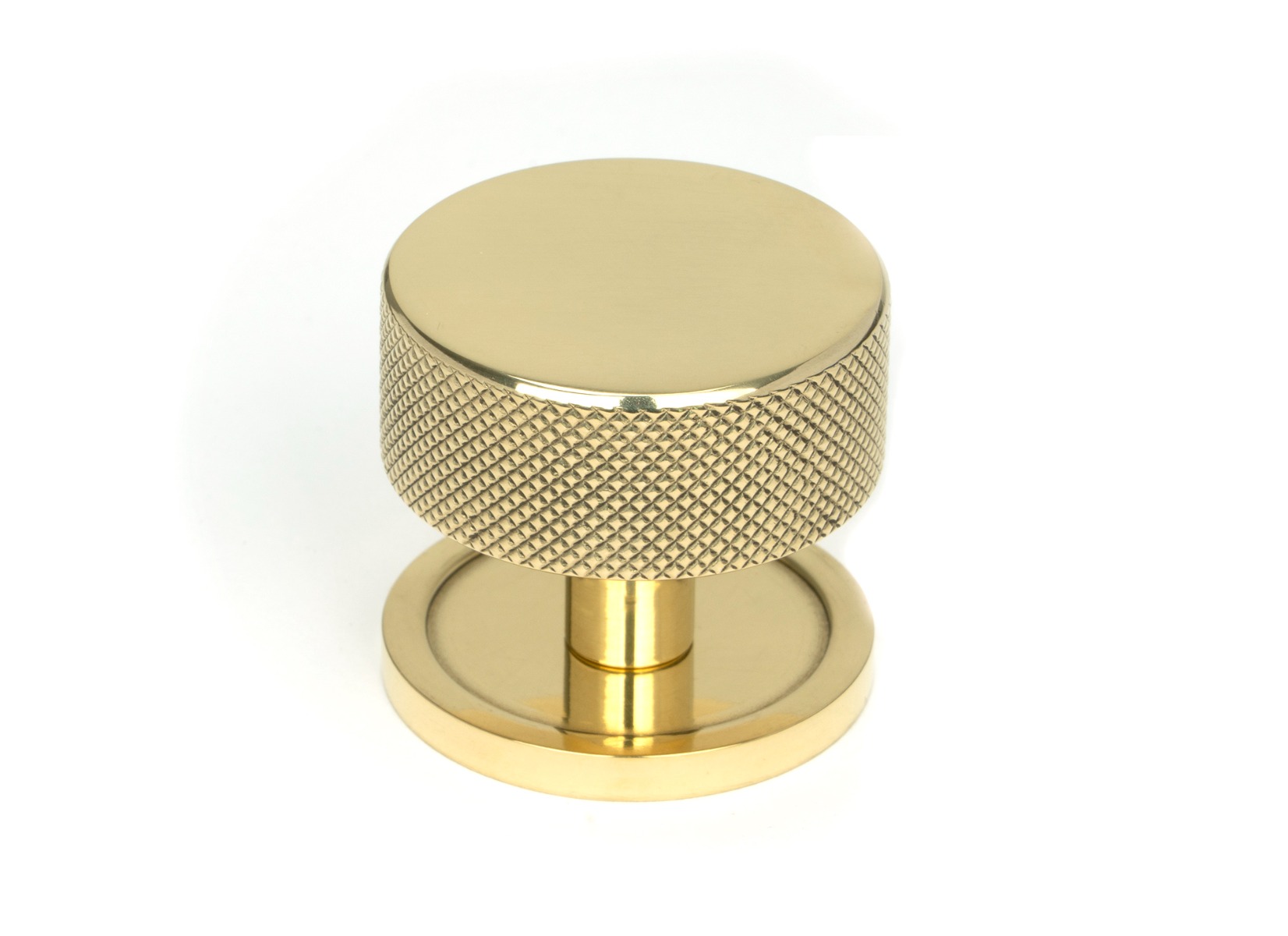 From The Anvil 46840 Polished Brass Brompton Cabinet Knob - 38mm (Plain) Polished Brass