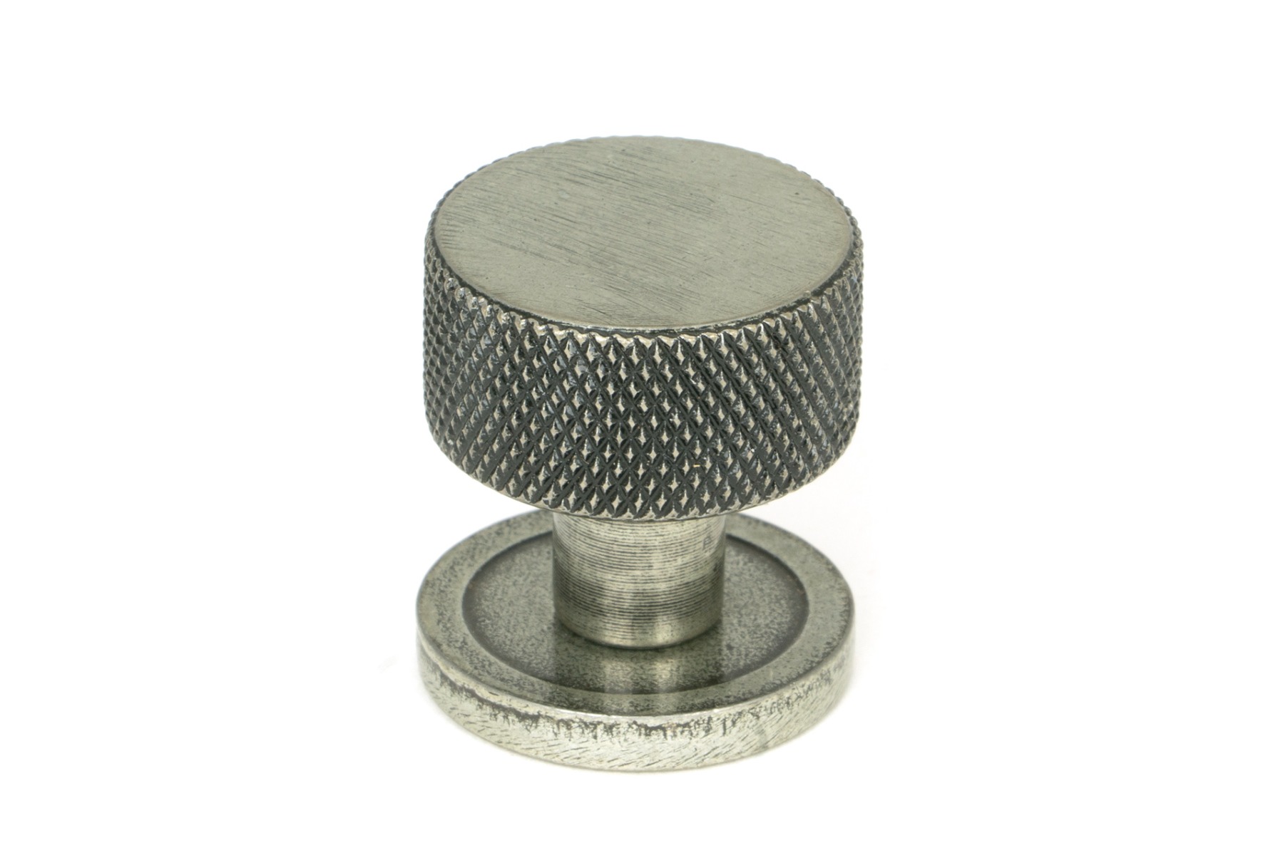 From The Anvil 46842 Pewter Brompton Cabinet Knob - 25mm (Plain) Pewter Patina