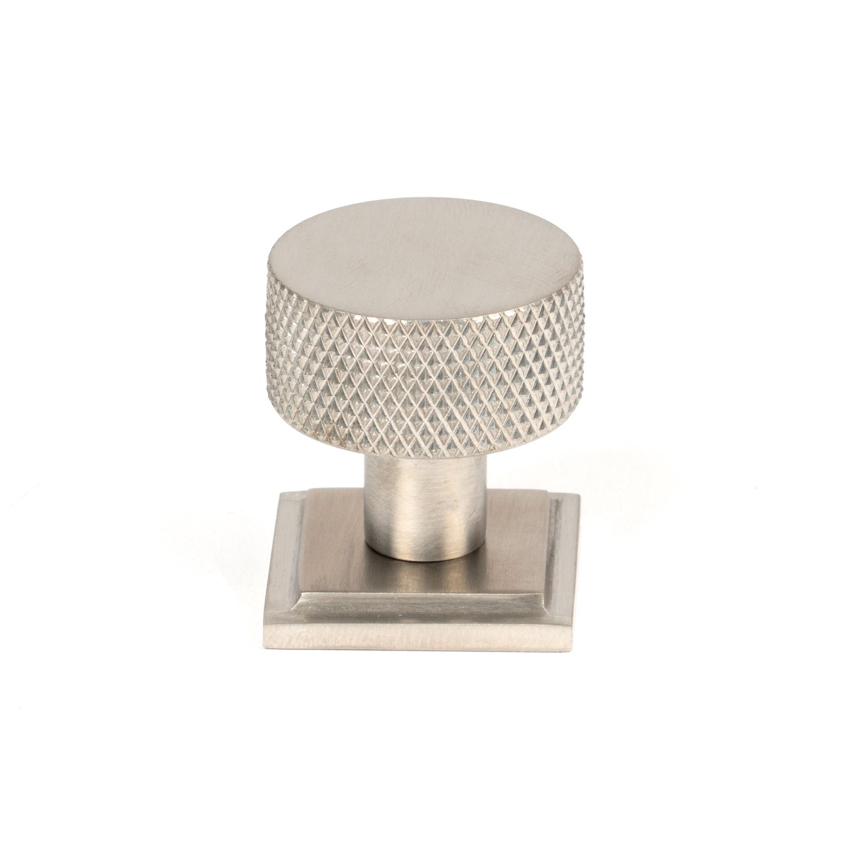 From The Anvil 46853 Satin SS (304) Brompton Cabinet Knob - 25mm (Square) Satin Stainless Steel