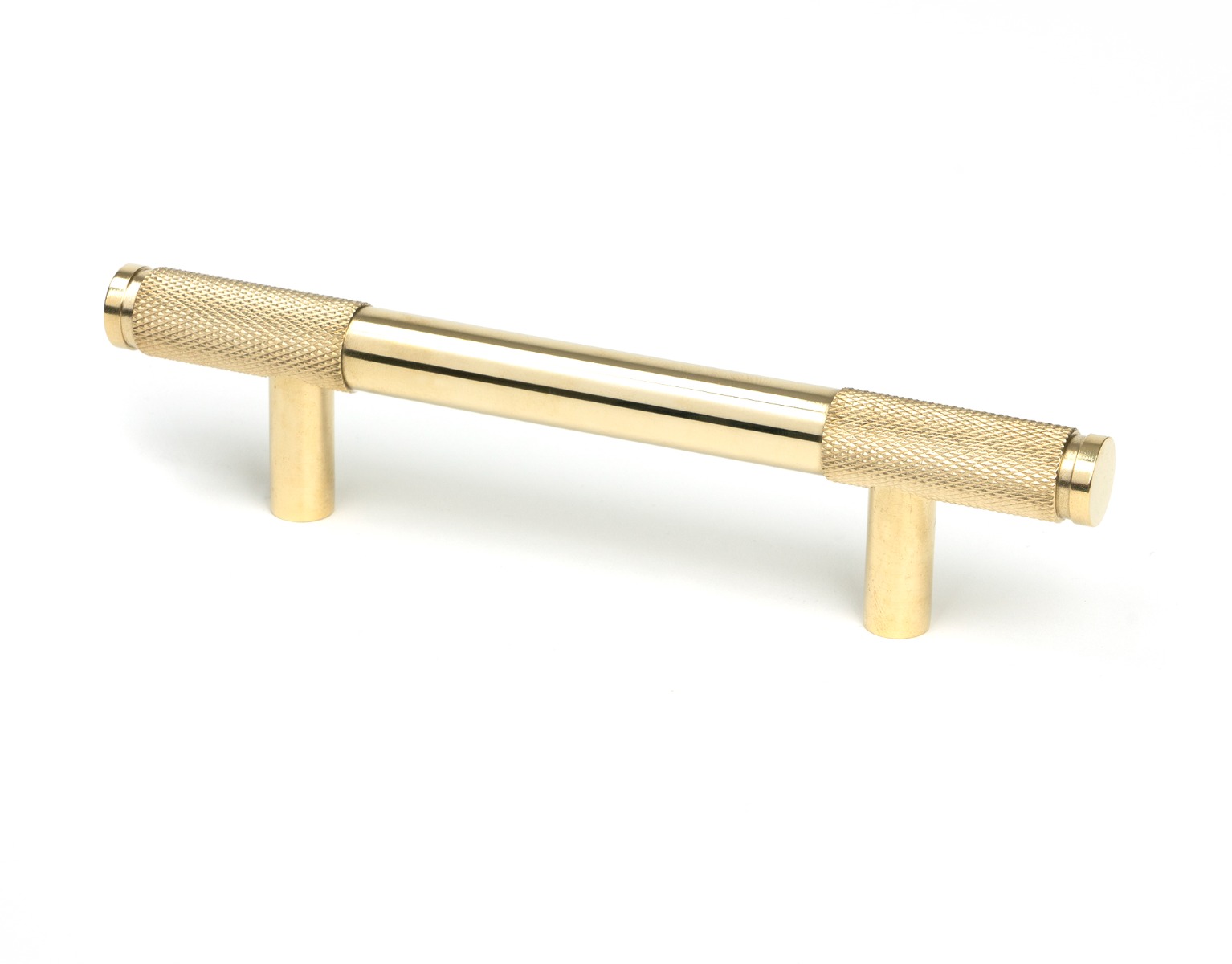 From The Anvil 46864 Polished Brass Half Brompton Pull Handle - Small Polished Brass