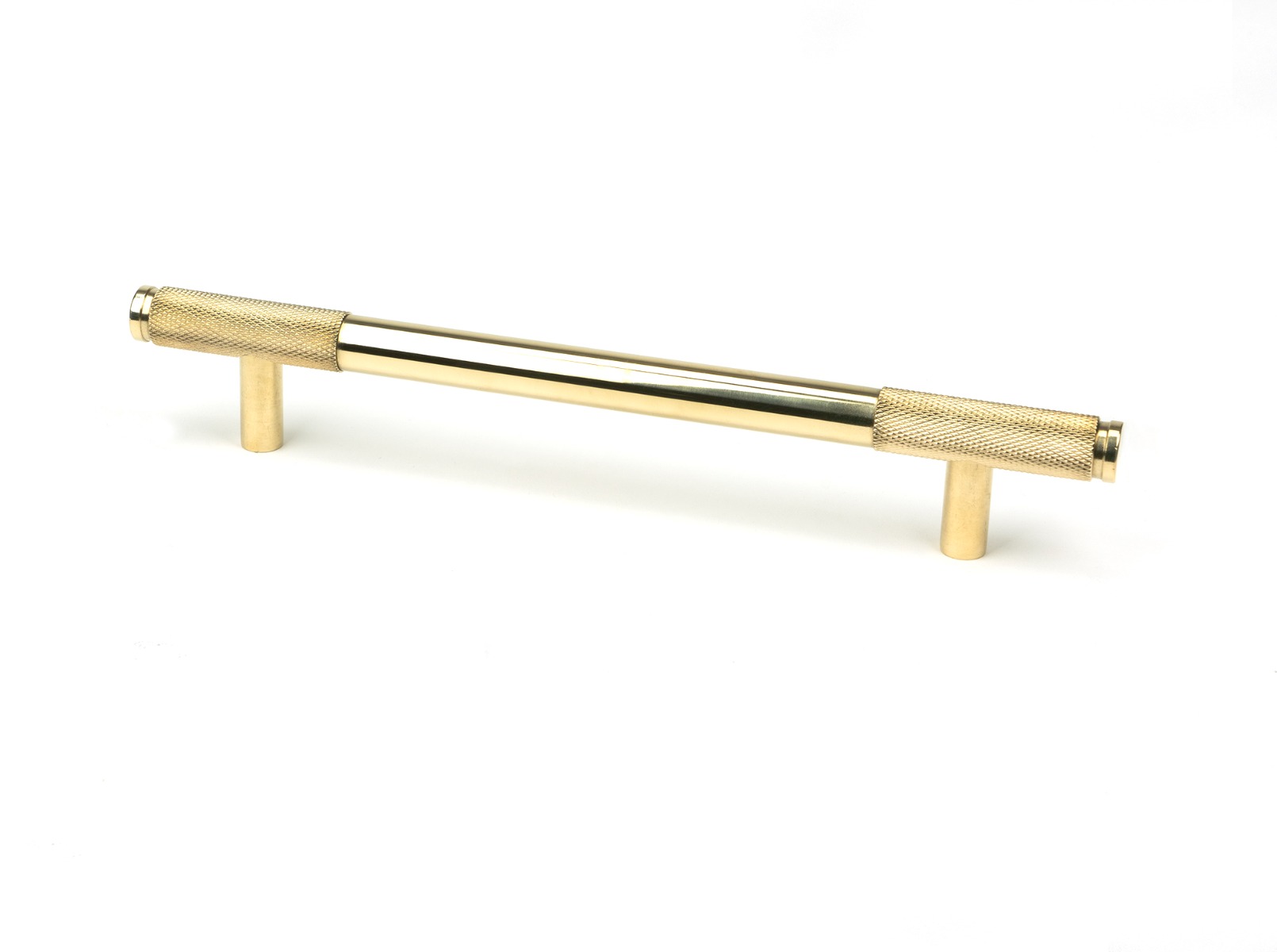 From The Anvil 46868 Polished Brass Half Brompton Pull Handle - Medium Polished Brass