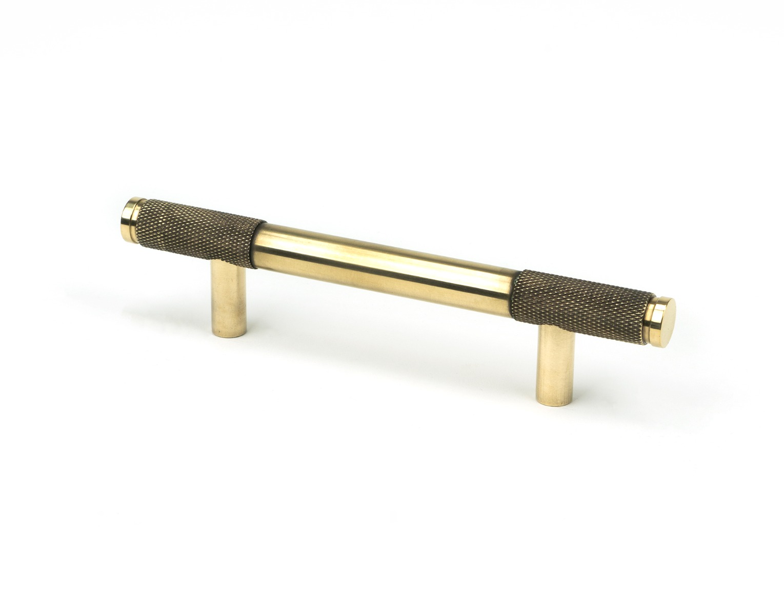From The Anvil 46924 Aged Brass Half Brompton Pull Handle - Small Aged Brass