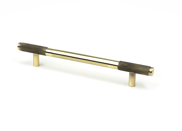From The Anvil 46925 Aged Brass Half Brompton Pull Handle - Medium Aged Brass