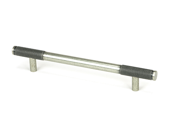 From The Anvil 46946 Pewter Half Brompton Pull Handle - Medium Pewter Patina