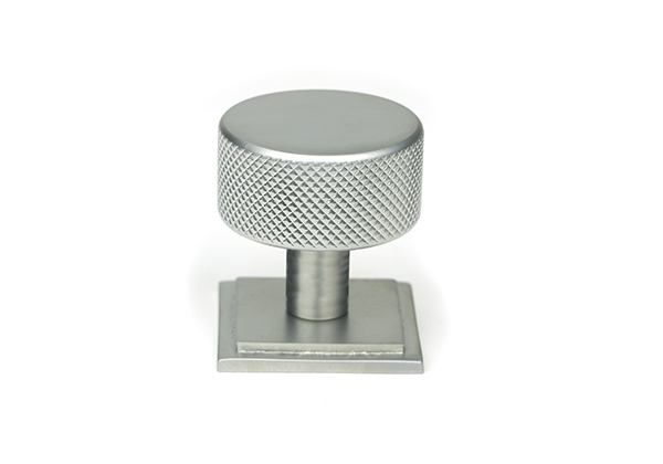 From The Anvil 47082 Satin Chrome Brompton Cabinet Knob - 32mm (Square) Satin Chrome