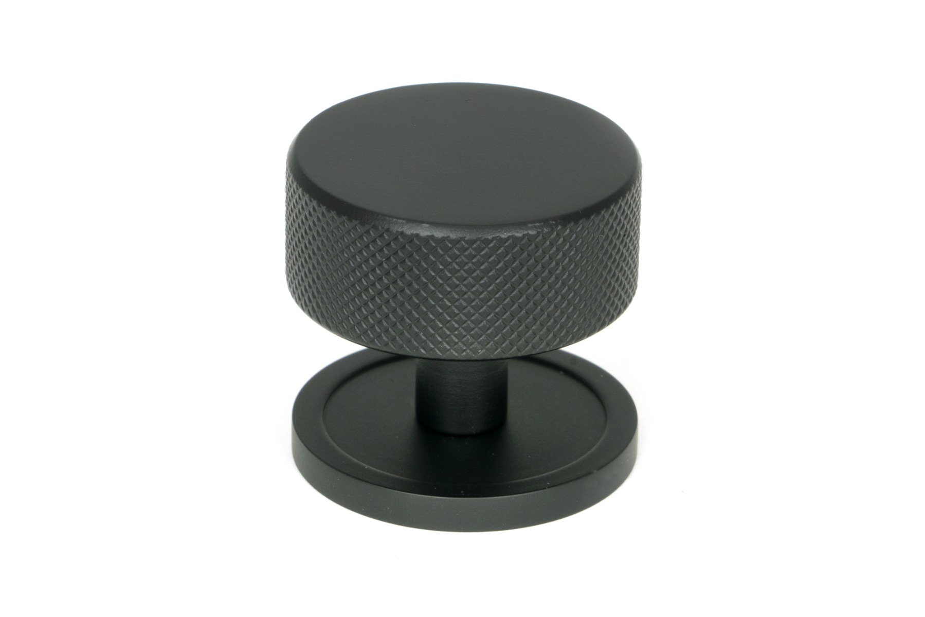 From The Anvil 47084 Matt Black Brompton Cabinet Knob - 38mm (Plain) Matt Black