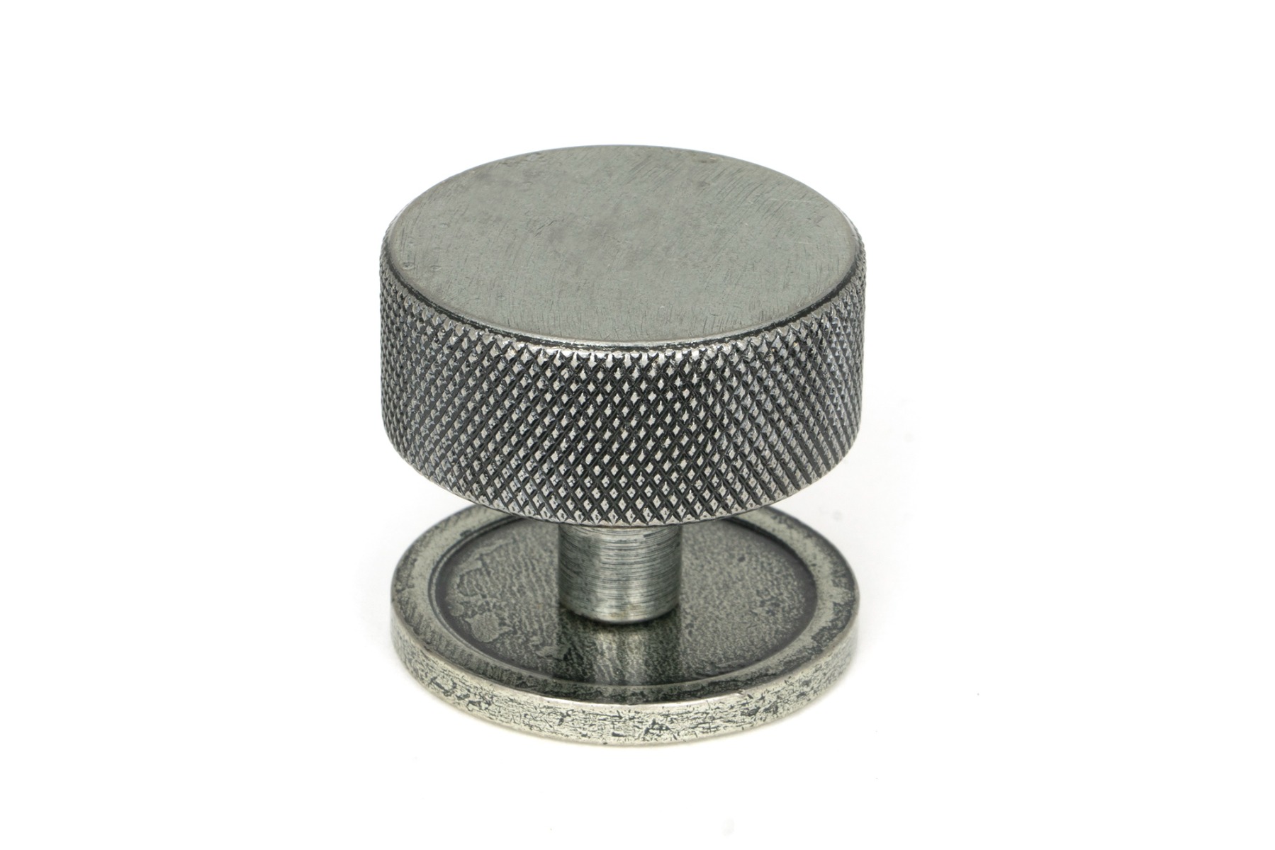From The Anvil 47088 Pewter Brompton Cabinet Knob - 38mm (Plain) Pewter Patina