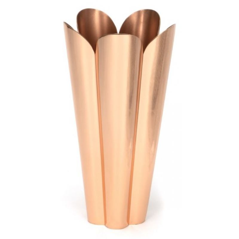 From The Anvil 47126 Smooth Copper Flora Vase 290mm