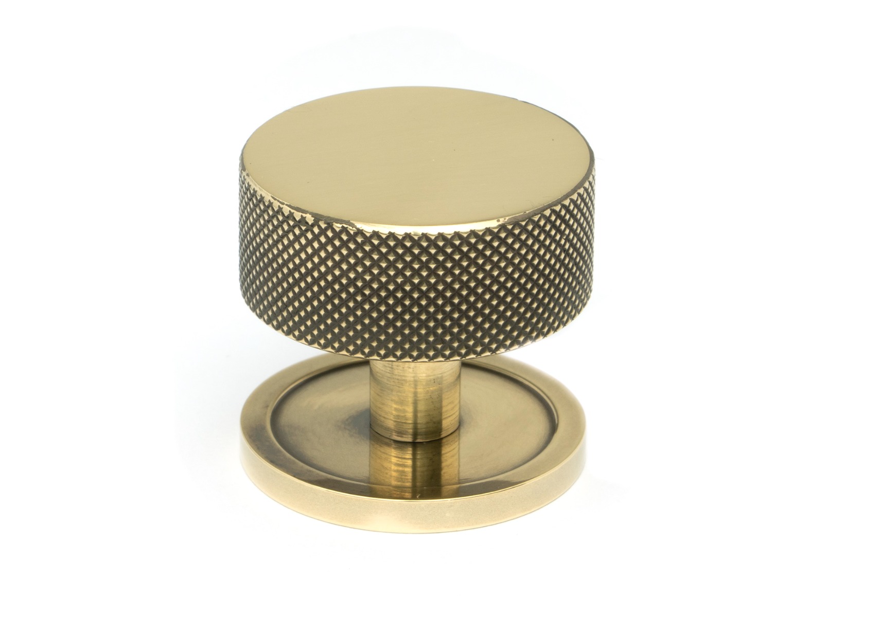 From The Anvil 47137 Aged Brass Brompton Cabinet Knob - 38mm (Plain) Aged Brass