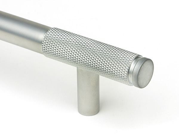 From The Anvil 47147 Satin Chrome Half Brompton Pull Handle - Small Satin Chrome