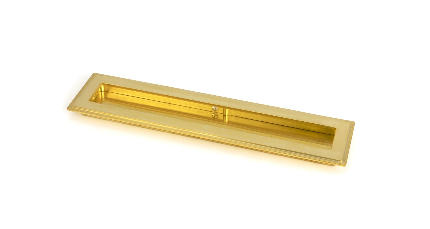 From The Anvil 47158 Polished Brass 250mm Art Deco Rectangular Pull Polished Brass