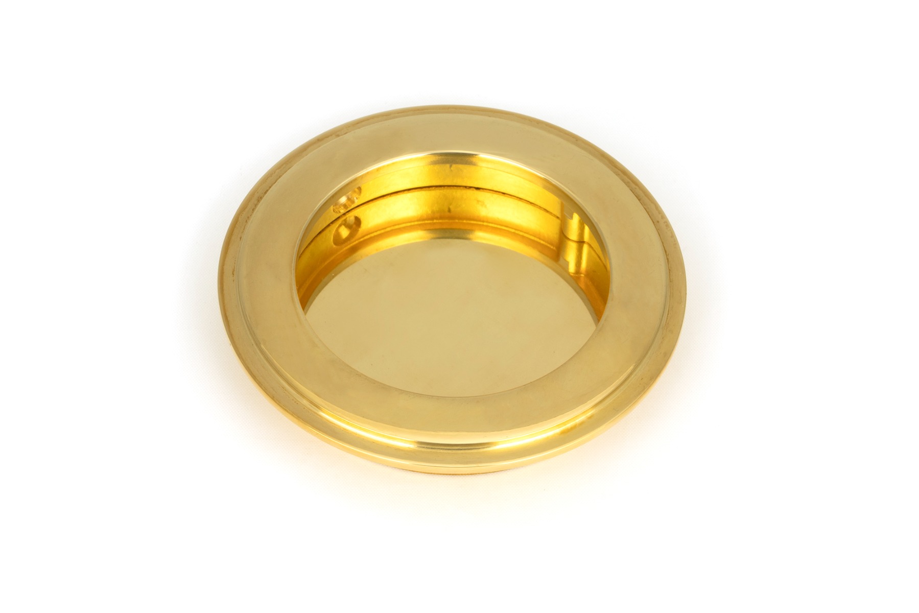 From The Anvil 47166 Polished Brass 75mm Art Deco Round Pull Polished Brass