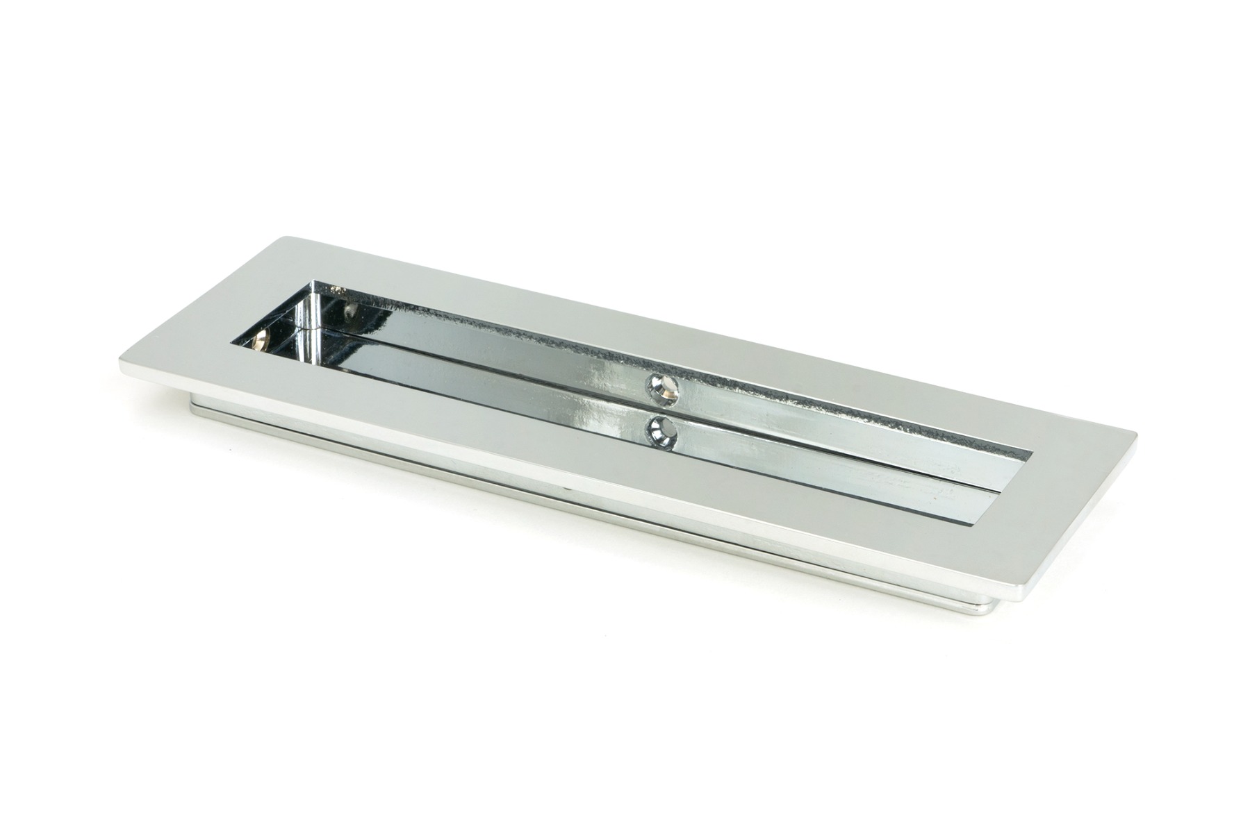 From The Anvil 47177 Polished Chrome 175mm Plain Rectangular Pull Polished Chrome