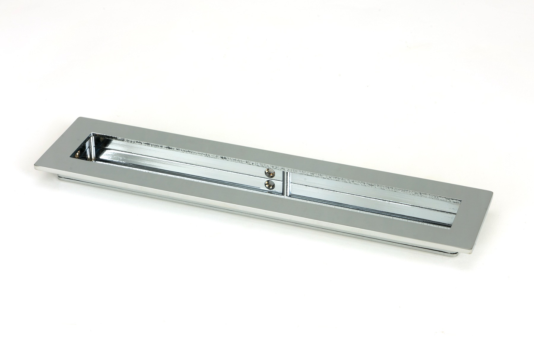 From The Anvil 47178 Polished Chrome 250mm Plain Rectangular Pull Polished Chrome