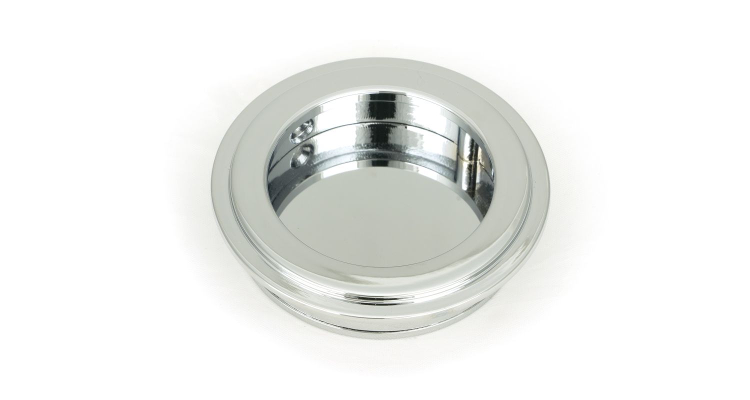 From The Anvil 47183 Polished Chrome 60mm Art Deco Round Pull Polished Chrome