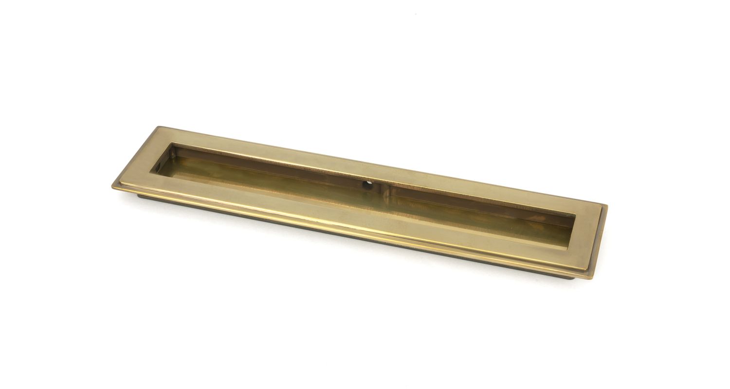 From The Anvil 48301 Aged Brass 250mm Art Deco Rectangular Pull Aged Brass