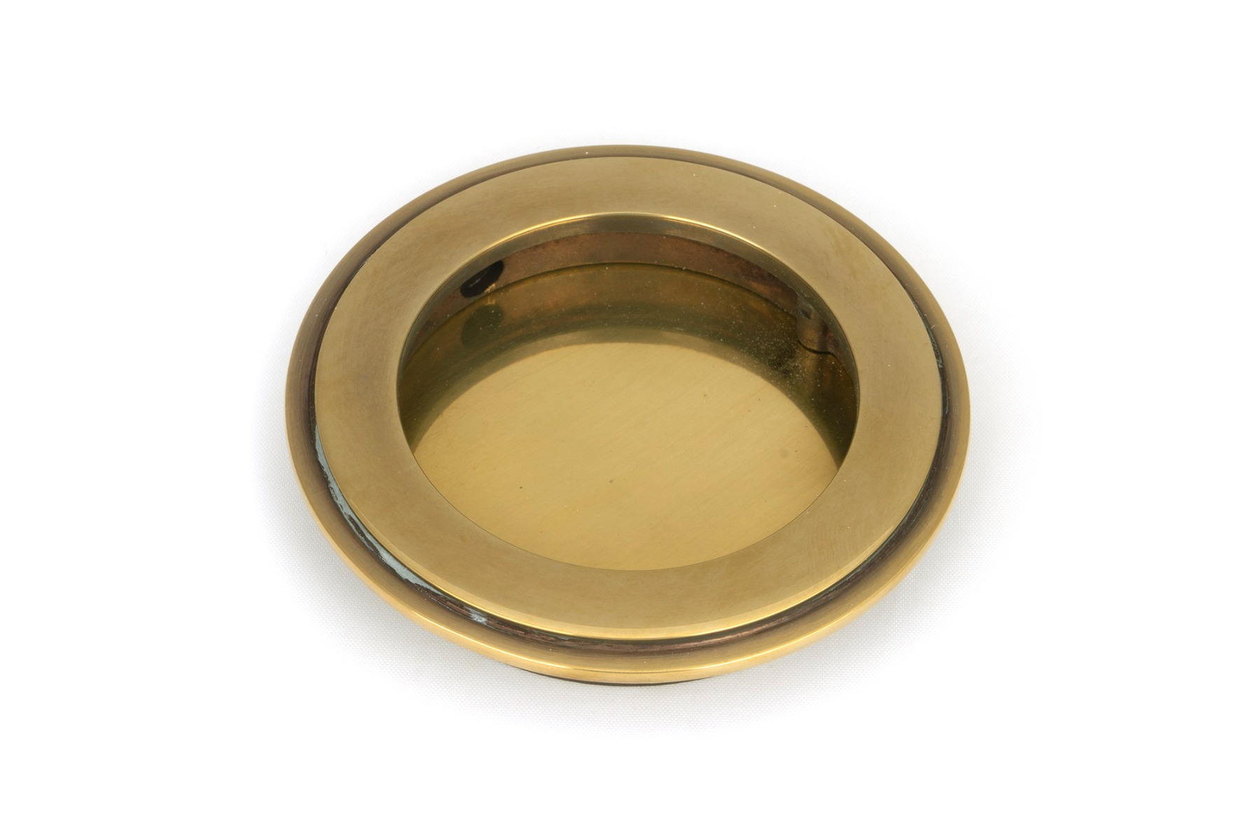 From The Anvil 48317 Aged Brass 75mm Art Deco Round Pull Aged Brass
