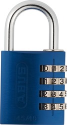 ABUS 145/40 Blue B/EFSPP Blue Std Shackle Combination Padlock 145 Size 40mm