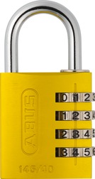 ABUS 145/40 Yellow B/EFSPP Yellow Std Shackle Combination Padlock 145 Size 40mm