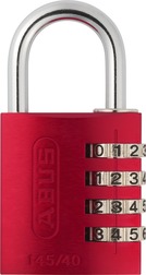 ABUS 145/40 Red B/EFSPP Red Std Shackle Combination Padlock 145 Size 40mm