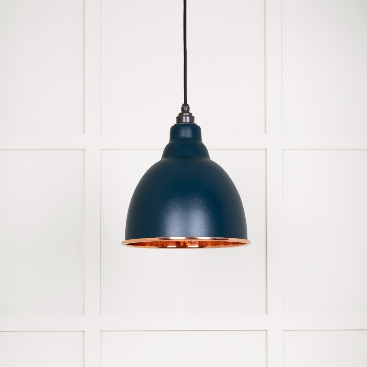 From The Anvil 49500DU Hammered Copper Brindley Pendant in Dusk Hammered Copper