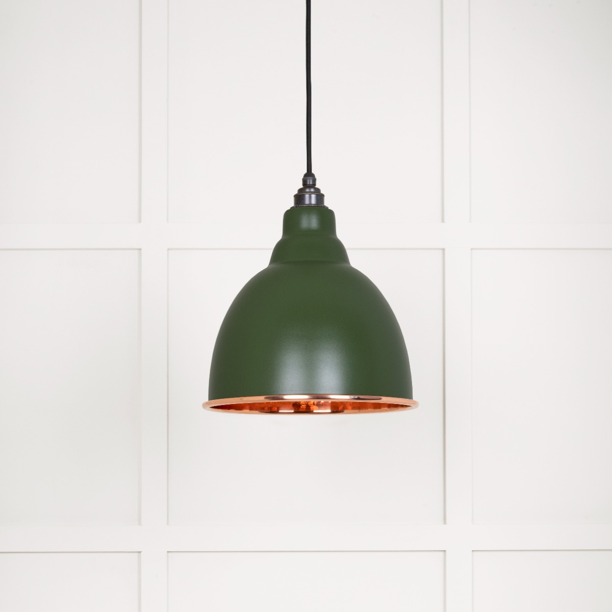 From The Anvil 49500H Hammered Copper Brindley Pendant in Heath Hammered Copper