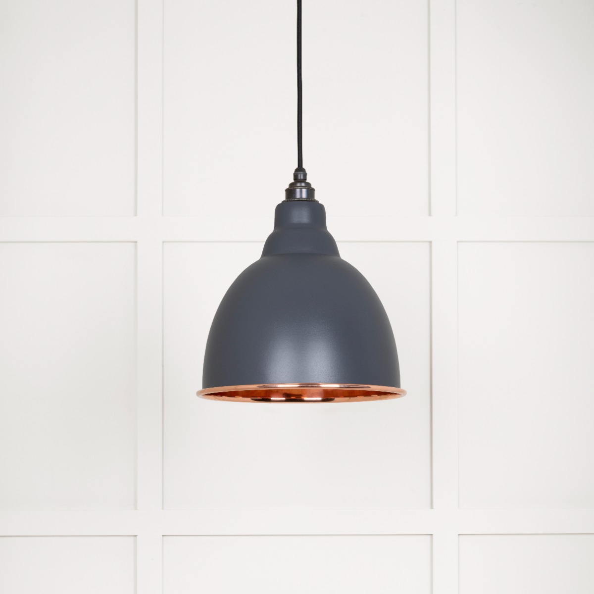 From The Anvil 49500SSL Smooth Copper Brindley Pendant in Slate Smooth Copper