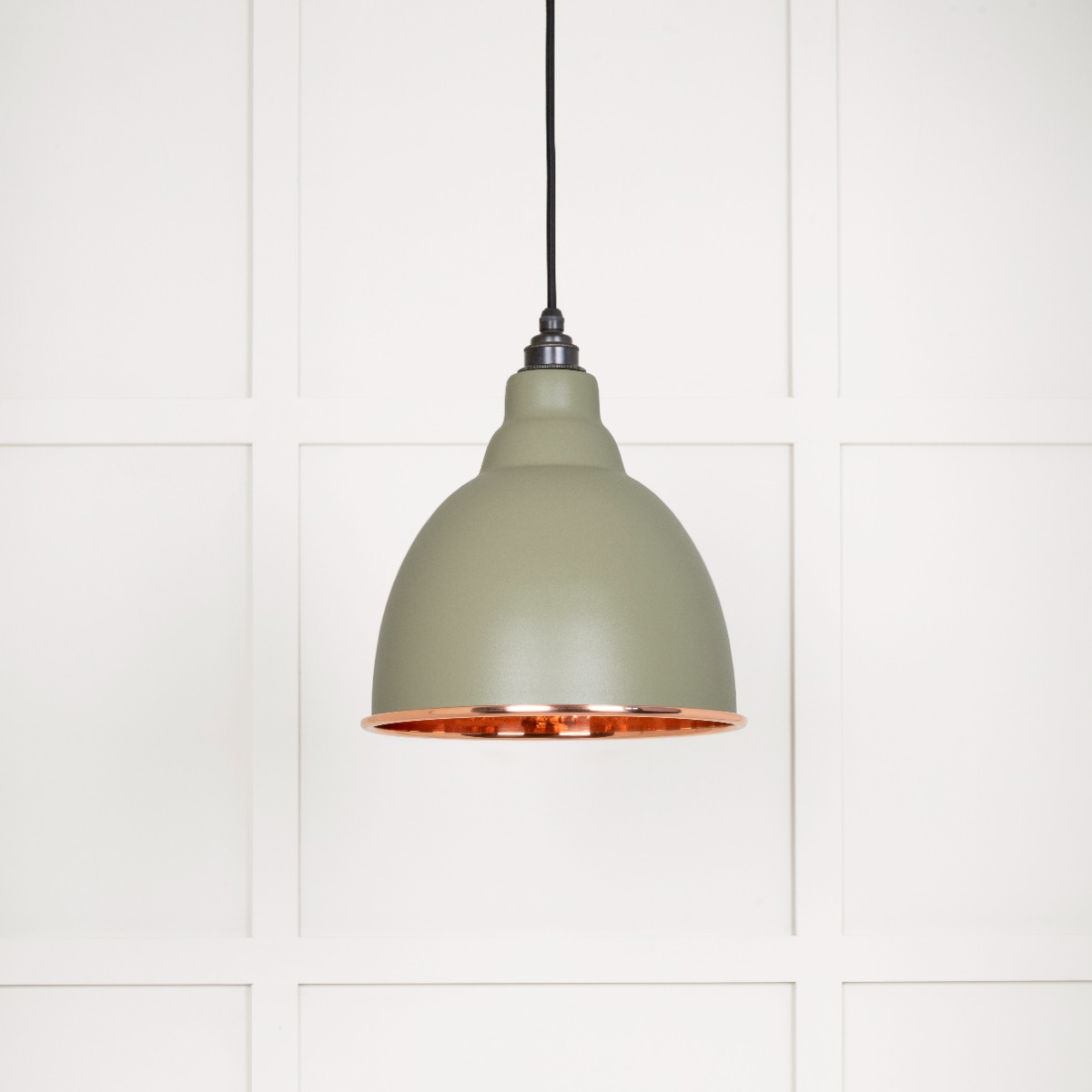 From The Anvil 49500TU Hammered Copper Brindley Pendant in Tump Hammered Copper