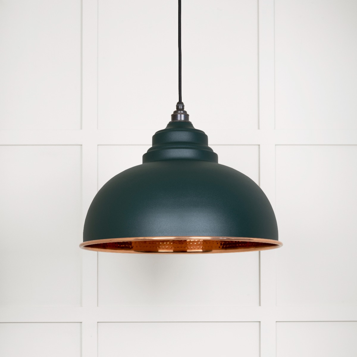 From The Anvil 49501DI Hammered Copper Harborne Pendant in Dingle Hammered Copper