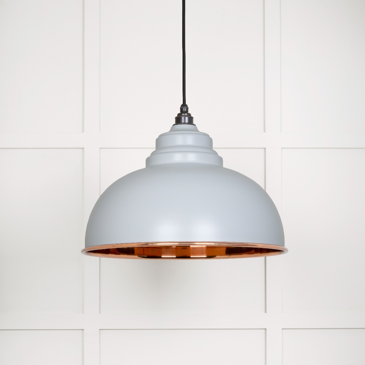 From The Anvil 49501SBI Smooth Copper Harborne Pendant in Birch Smooth Copper