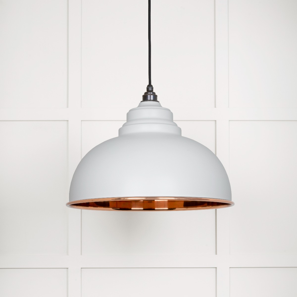 From The Anvil 49501SF Smooth Copper Harborne Pendant in Flock Smooth Copper