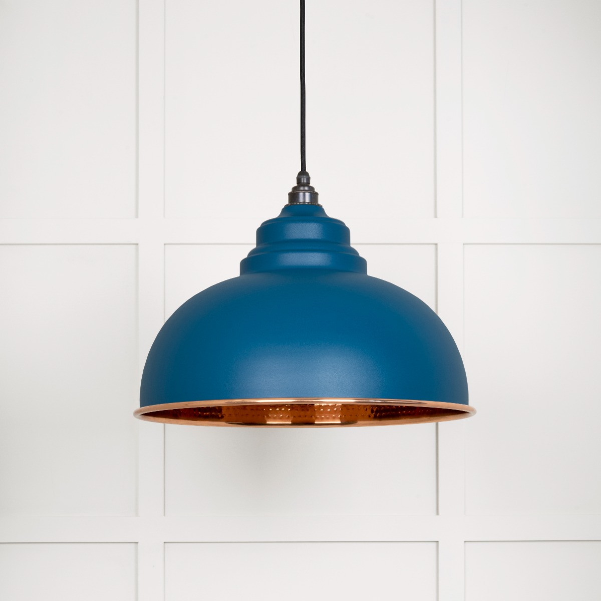 From The Anvil 49501U Hammered Copper Harborne Pendant in Upstream Hammered Copper