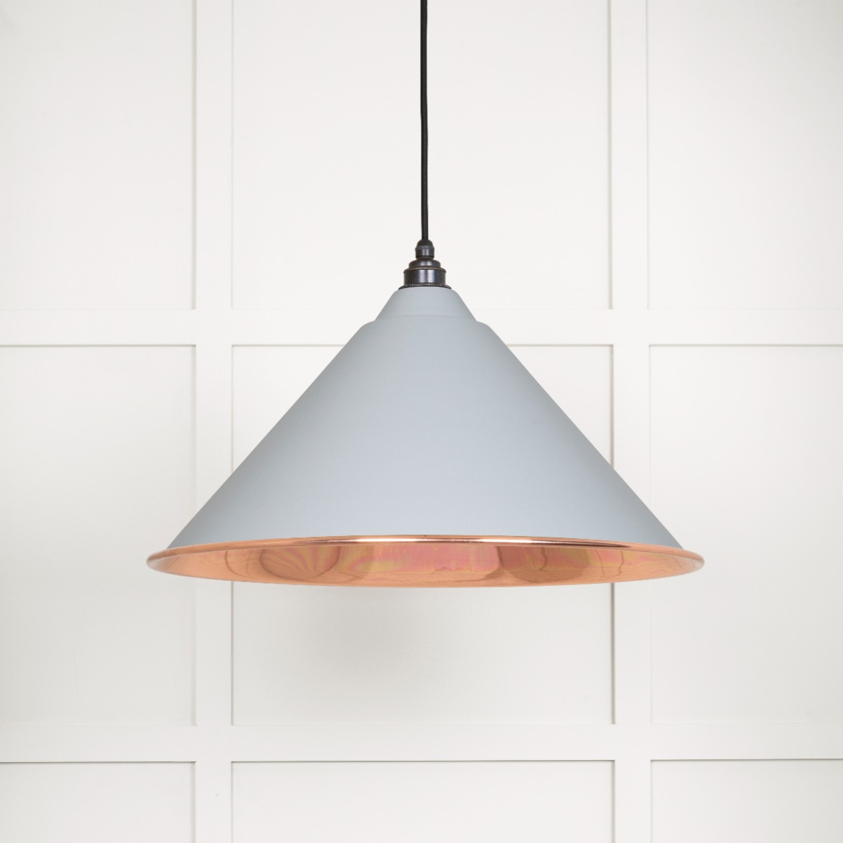 From The Anvil 49503SBI Smooth Copper Hockley Pendant in Birch Smooth Copper