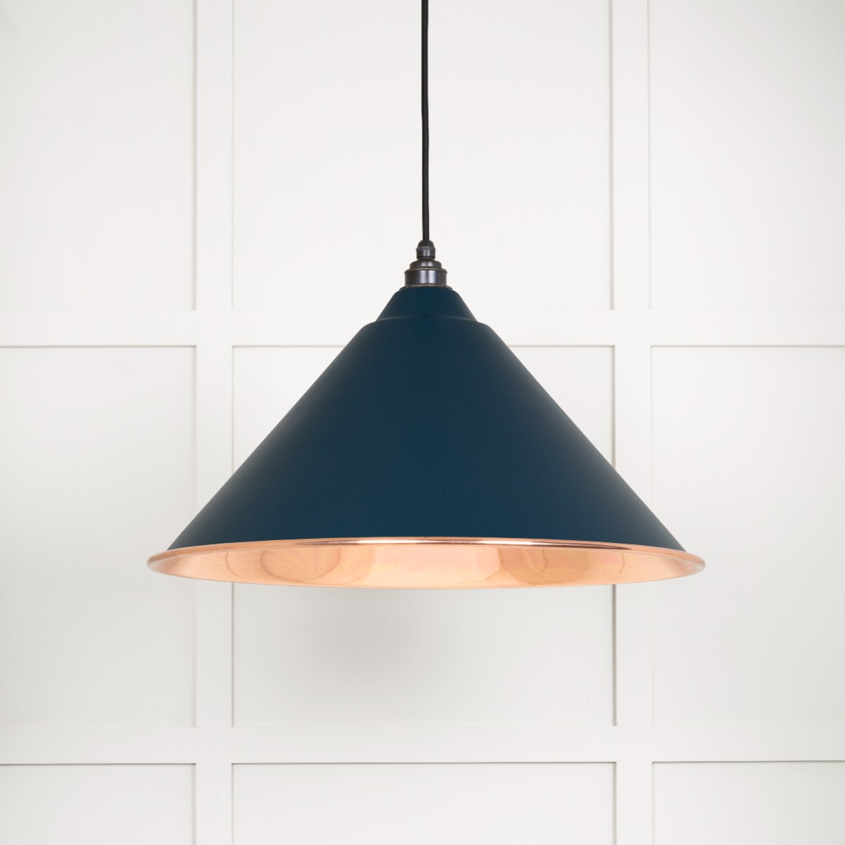 From The Anvil 49503SDU Smooth Copper Hockley Pendant in Dusk Smooth Copper