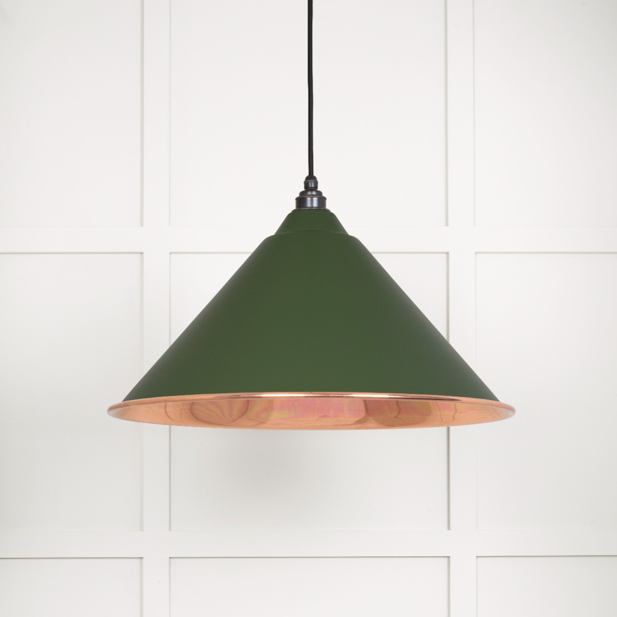 From The Anvil 49503SH Smooth Copper Hockley Pendant in Heath Smooth Copper
