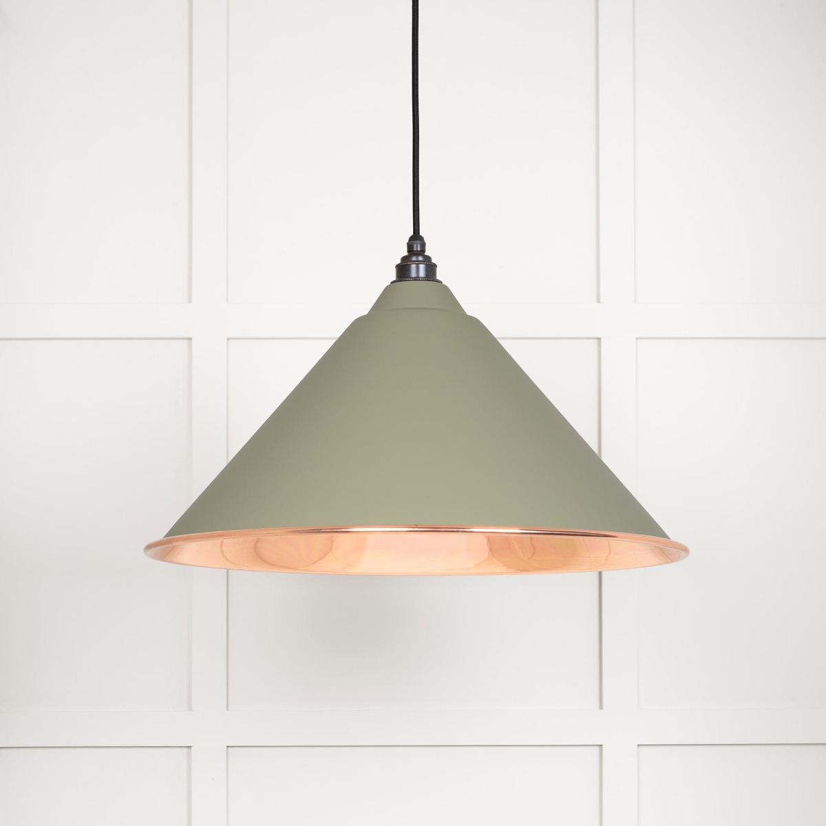 From The Anvil 49503STU Smooth Copper Hockley Pendant in Tump Smooth Copper