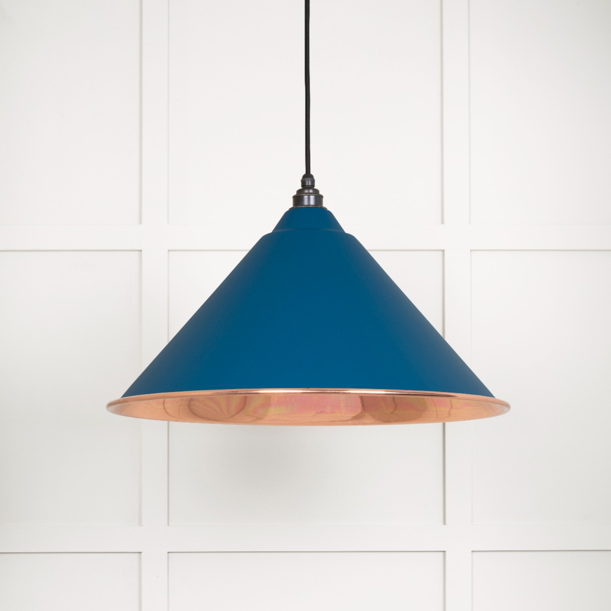 From The Anvil 49503SU Smooth Copper Hockley Pendant in Upstream Smooth Copper