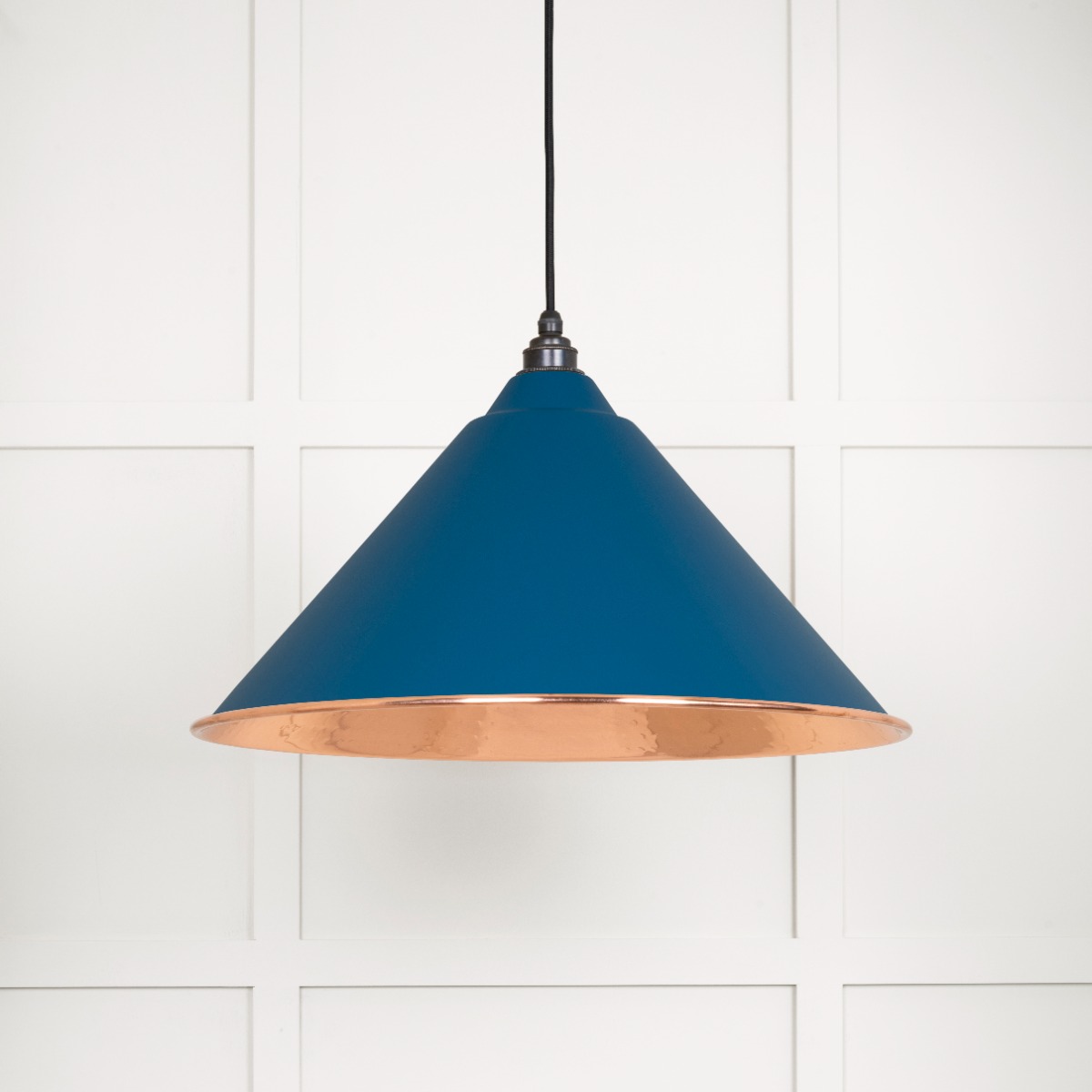 From The Anvil 49503U Hammered Copper Hockley Pendant in Upstream Hammered Copper