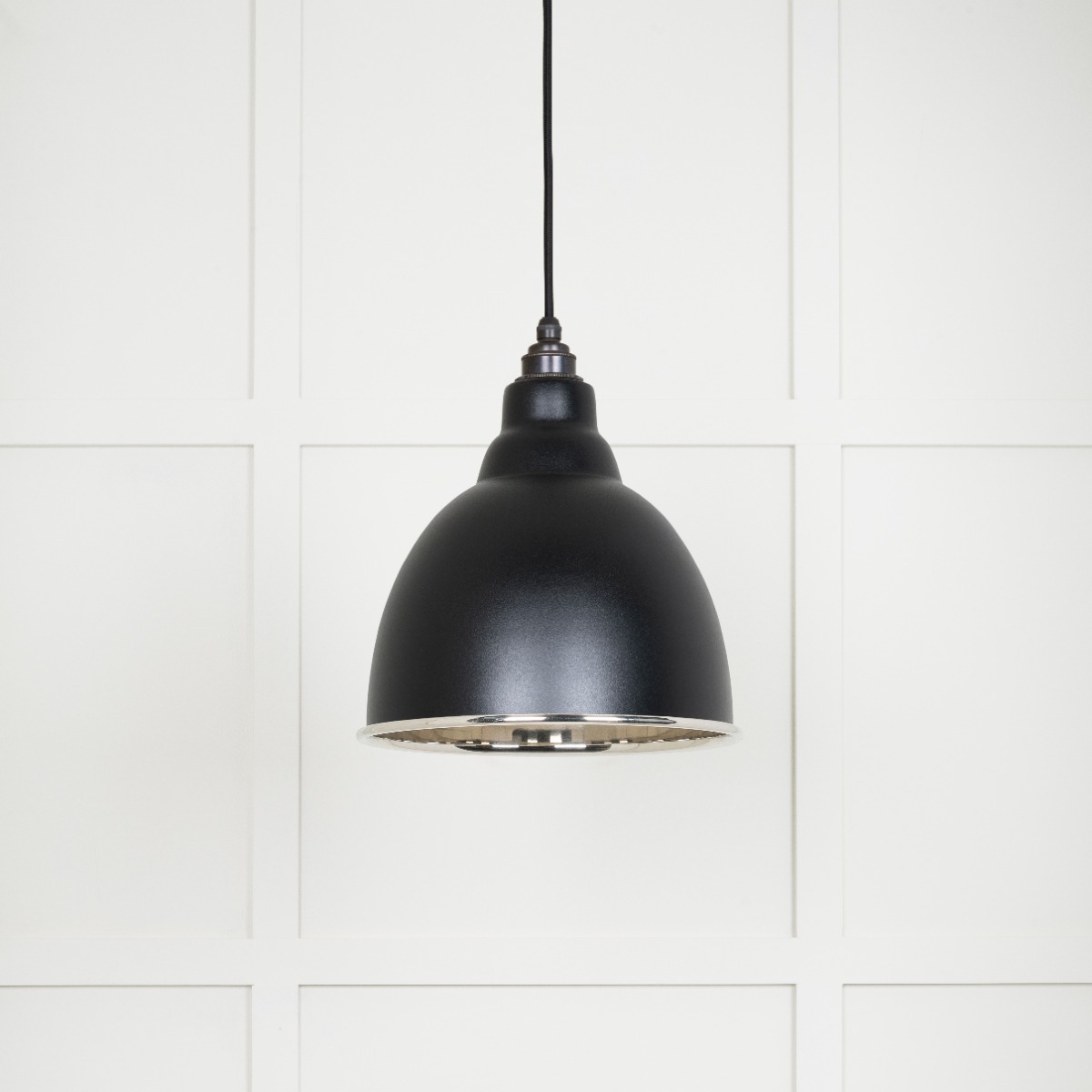 From The Anvil 49504EB Smooth Nickel Brindley Pendant in Elan Black Smooth Nickel