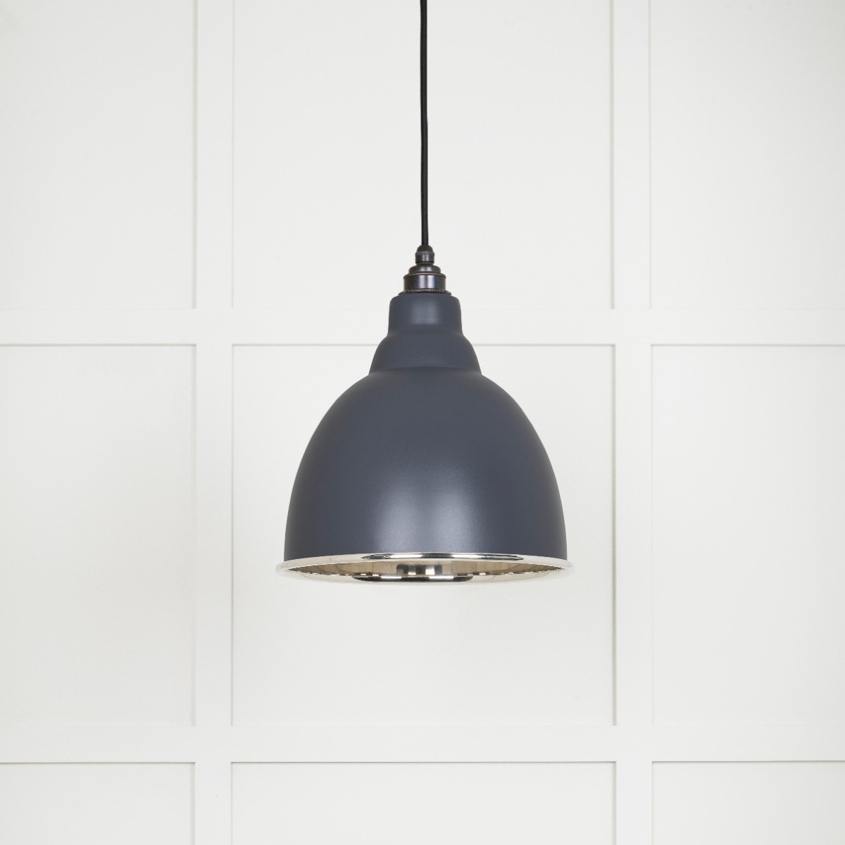 From The Anvil 49504SL Smooth Nickel Brindley Pendant in Slate Smooth Nickel