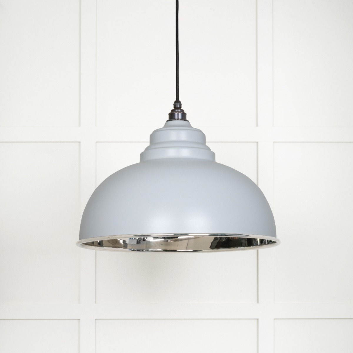 From The Anvil 49505BI Smooth Nickel Harborne Pendant in Birch Smooth Nickel