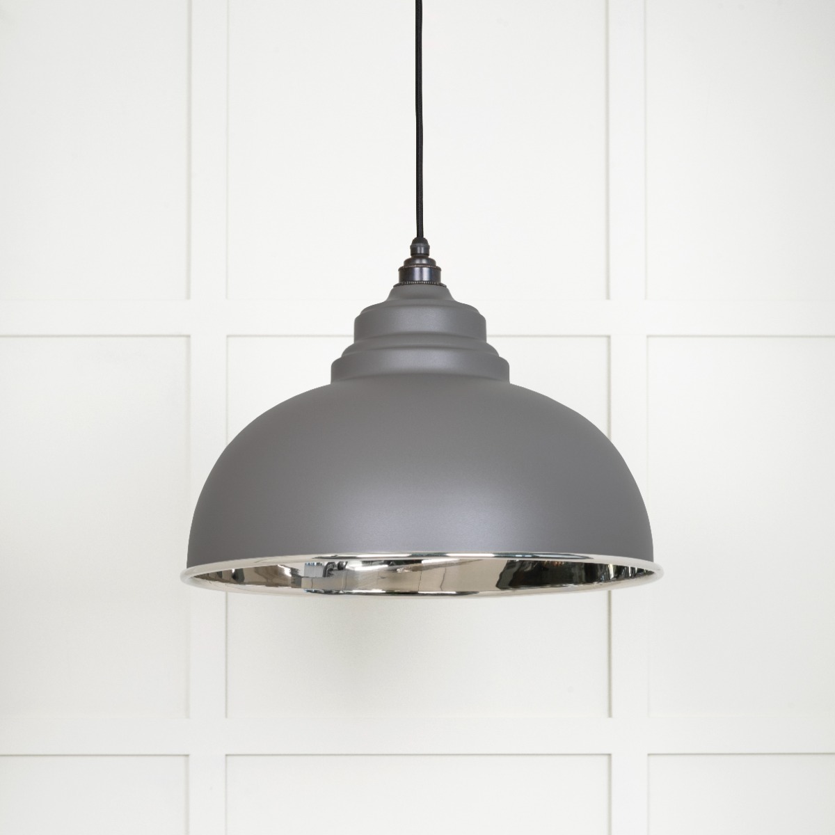 From The Anvil 49505BL Smooth Nickel Harborne Pendant in Bluff Smooth Nickel
