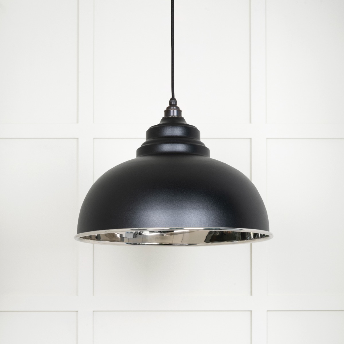 From The Anvil 49505EB Smooth Nickel Harborne Pendant in Elan Black Smooth Nickel