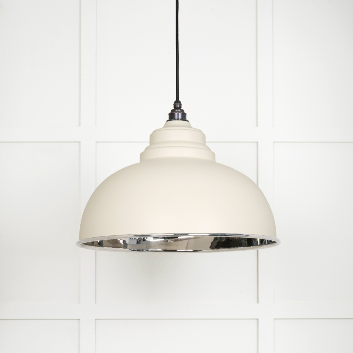 From The Anvil 49505TE Smooth Nickel Harborne Pendant in Teasel Smooth Nickel