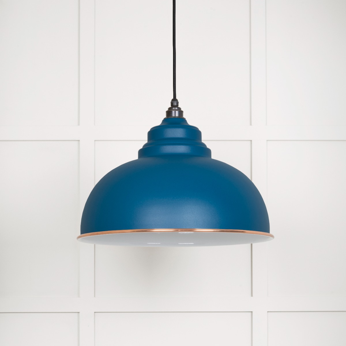 From The Anvil 49508U White Gloss Harborne Pendant in Upstream Accent