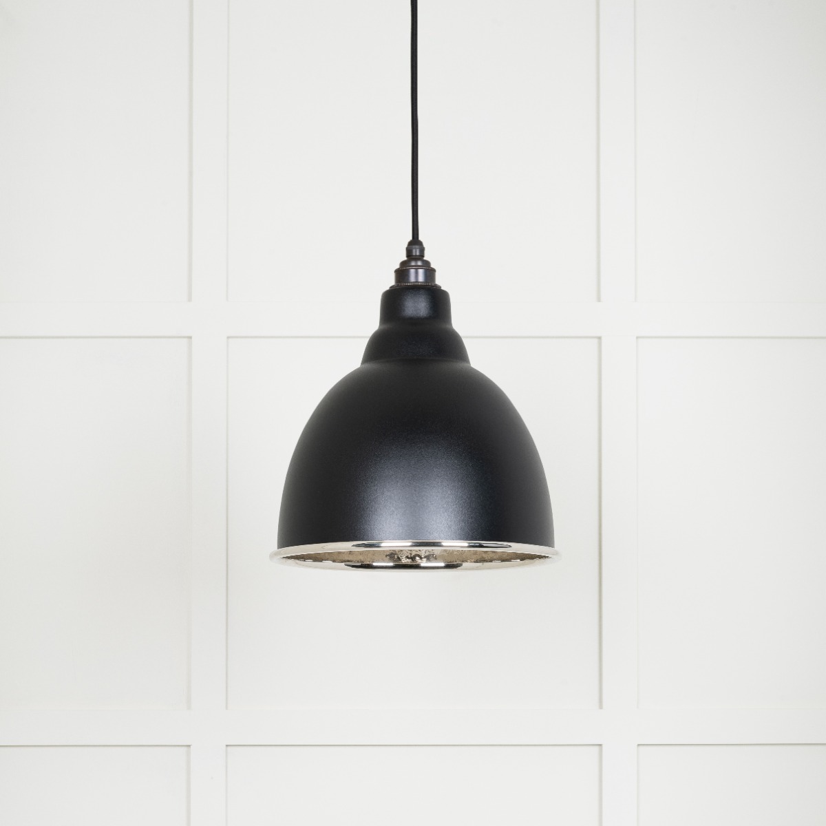 From The Anvil 49511EB Hammered Nickel Brindley Pendant in Elan Black Hammered Nickel