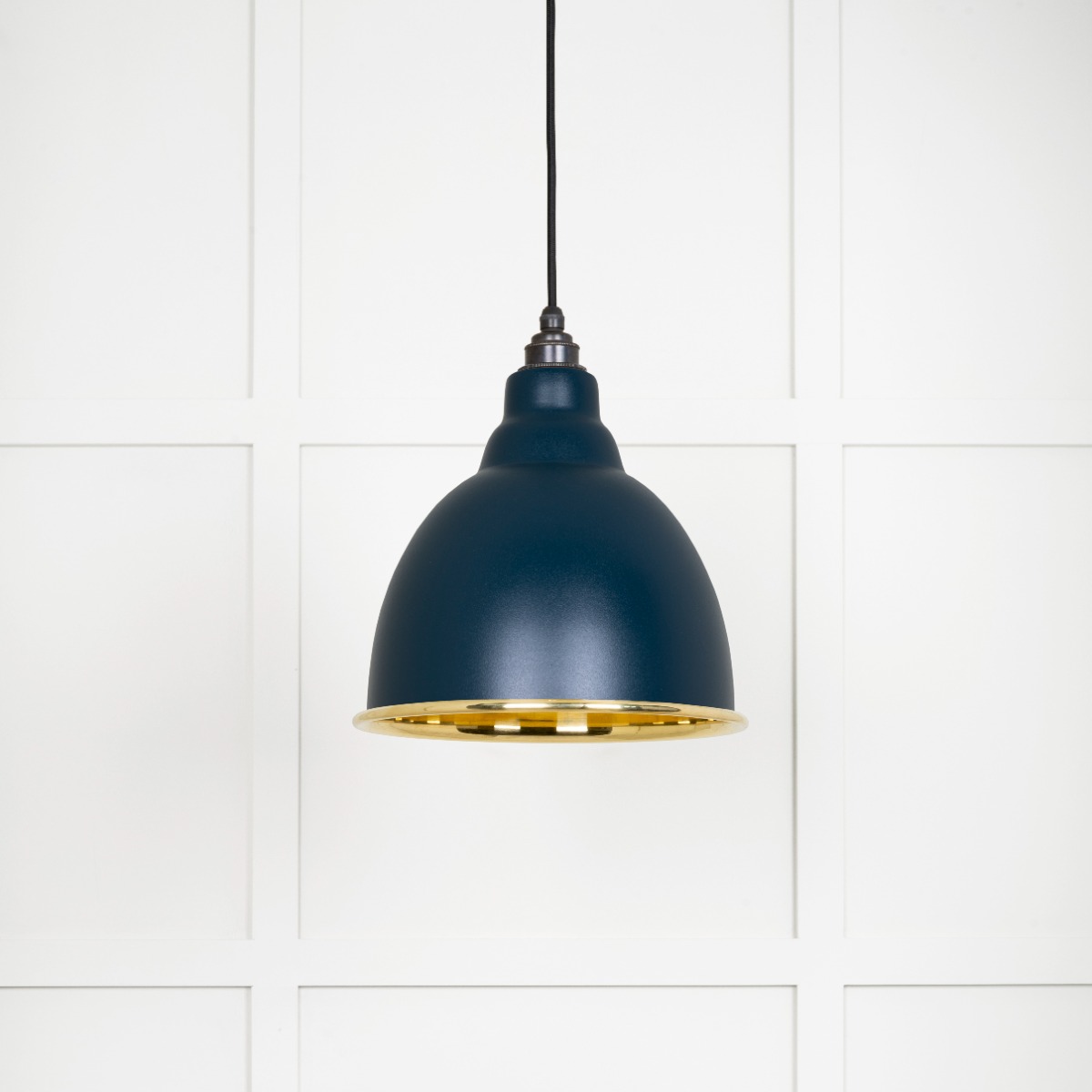 From The Anvil 49518DU Smooth Brass Brindley Pendant in Dusk Smooth Brass