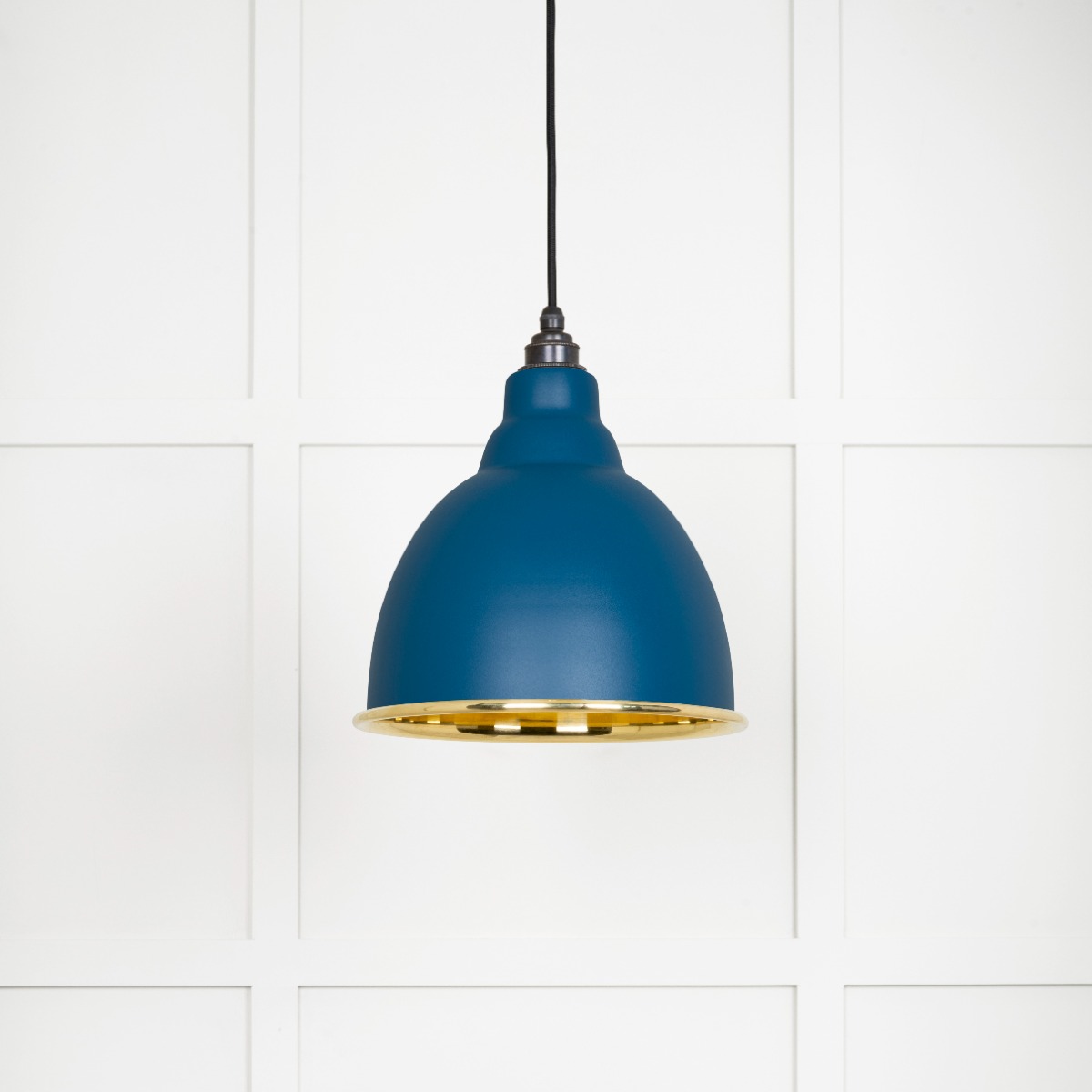 From The Anvil 49518U Smooth Brass Brindley Pendant in Upstream Smooth Brass